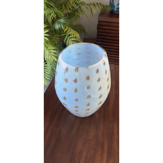 2000 - 2009 Waterford Evolution "Bamboo" or "Opal & Amber" Flower Vase. For Sale - Image 5 of 7