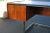 Check this out, rosewood and chrome desk by Ste. Marie & Laurent. This beauty of a desk floats on top of a chrome base....