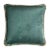 Happy Teal Velvet Cushion with Multi-Colored Fringe by Lorenza Briola for LO DECOR For Sale