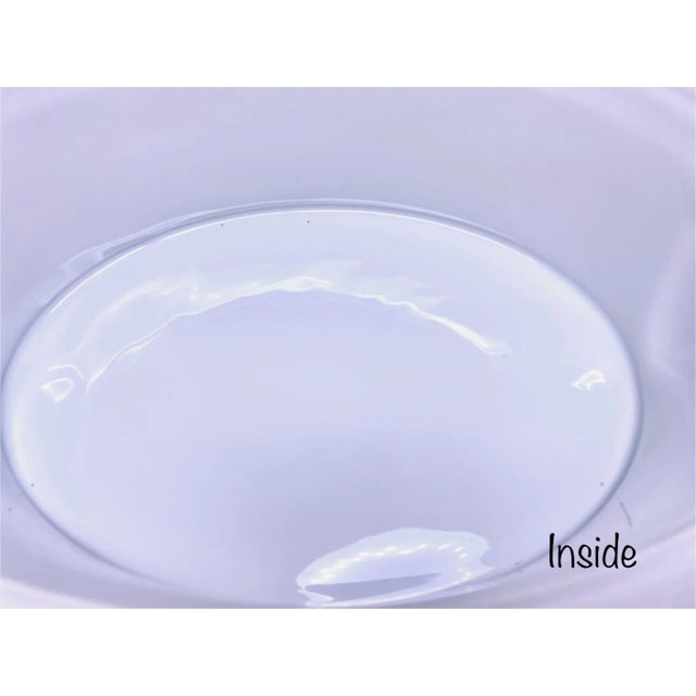 Ceramic 1980s Blue Gingham by Philippe Deshoulieres French Country Casserole Dish For Sale - Image 7 of 10