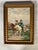 Oil painting on canvas by Ludovico Marchetti (1853-1909), depicting a gallant couple on horseback in 17th-century attire....