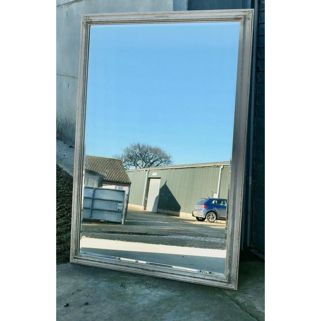 Large Painted and Gilt Sponged Painted Mirror, 1980s For Sale - Image 6 of 10