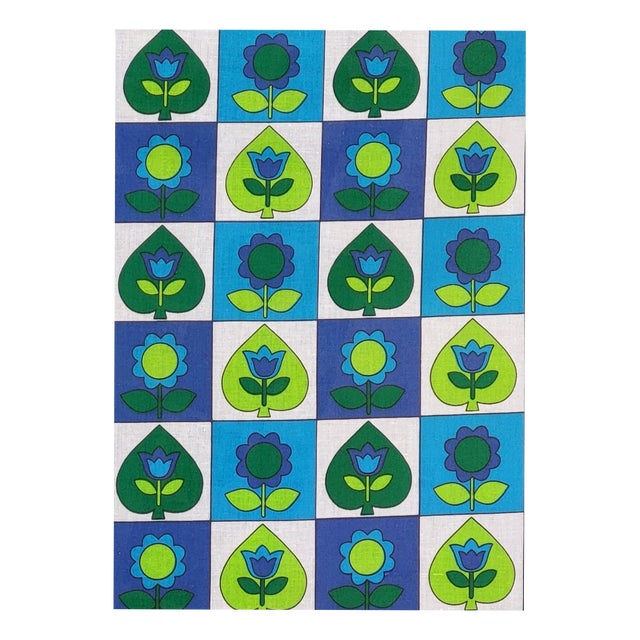 Mid-Century Modern GermanCotton Fabric Bale for Curtains, 1970s For Sale