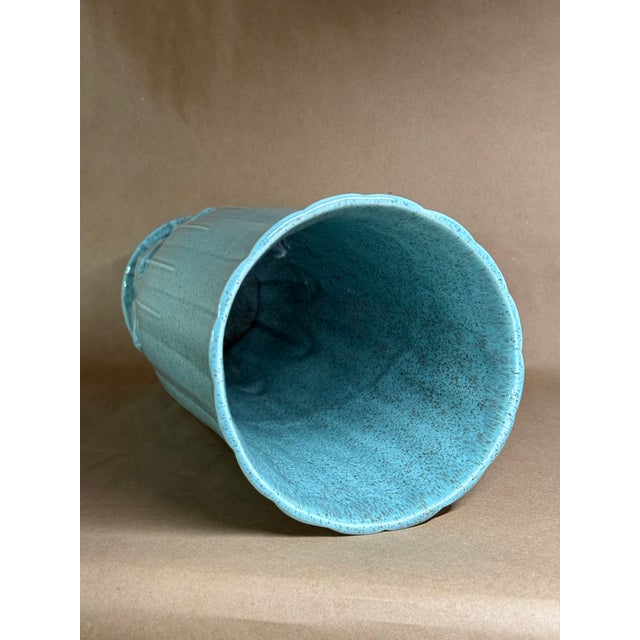 1950s 1950s 12 In. Tall Mid-Century Modern Floor Vase Designed by Charles Murphy for Red Wing Pottery For Sale - Image 5 of 7