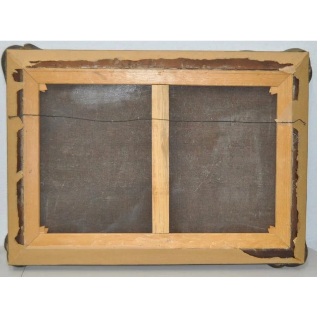 Brown Frederick Bauer Mountain Landscape W/Figures by a River For Sale - Image 8 of 8