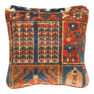 Pasargad Vintage Hand Knotted Farahan Rug Pillow For Sale