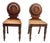 Pair of Early 19th Century English Regency Oak Hall Chairs With Carved Backs For Sale