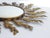 Mid-Century Hollywood Regency Convex Sunburst Metal Wall Mirror, 1960s For Sale - Image 4 of 10