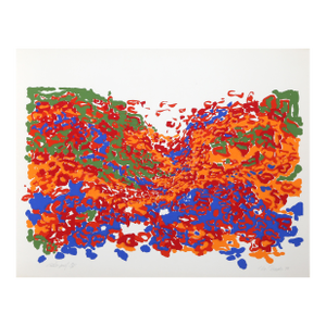 Floral Landscape, 1979 Signed Screenprint by Nadine Prado