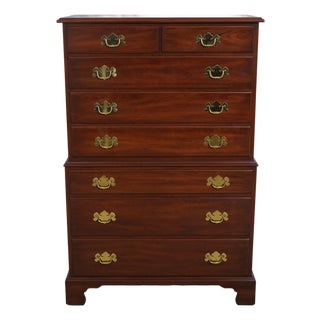 Henkel Harris Cherry Rafferty High Chest For Sale