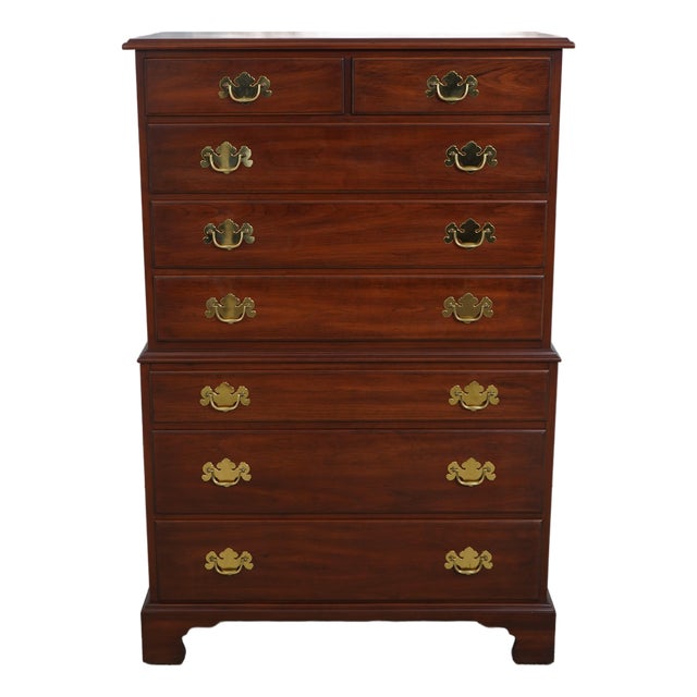 Henkel Harris Cherry Rafferty High Chest For Sale