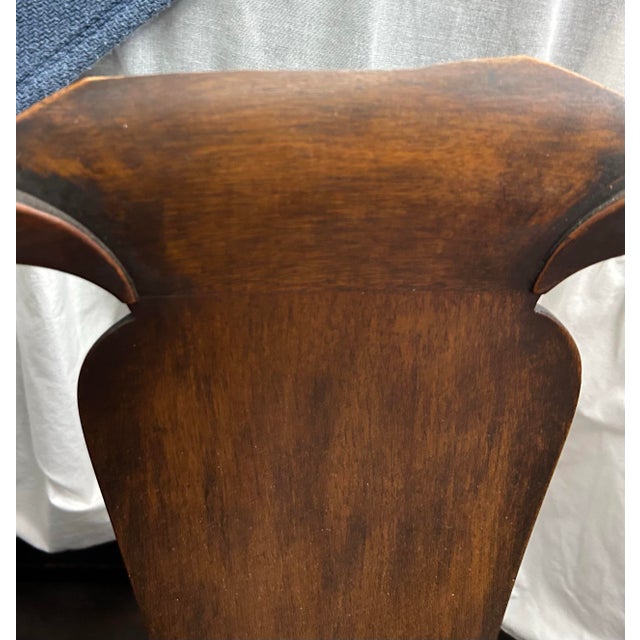 Vintage Queen Anne Dining Chairs - Emerald Velvet - Set of 6 For Sale - Image 12 of 12