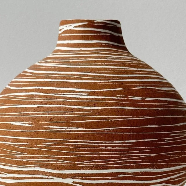 Contemporary No 13 Terracotta Moon Jar by Elena Vasilantonaki For Sale - Image 3 of 5