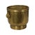 Large Hammered Brass Jardinière Planter with Lion Heads For Sale - Image 15 of 16