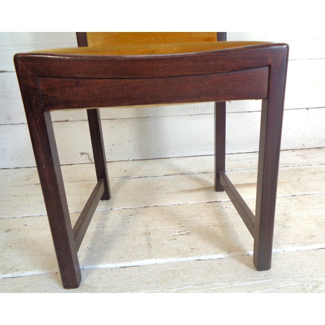 Chairs in Beech and Gold Silk Velvet, 1980s, Set of 4 For Sale - Image 14 of 16