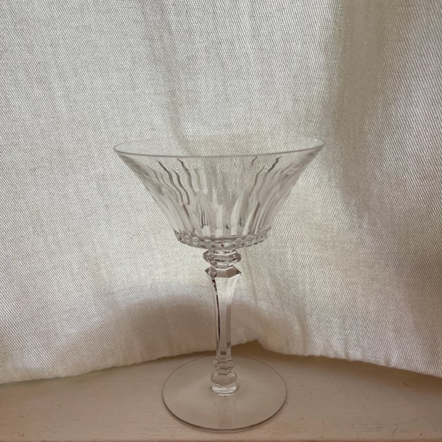 Mid 20th Century Cut Crystal Champagne Coupes For Sale - Image 4 of 4