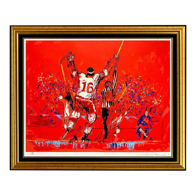 Late 20th Century Red Goal, LeRoy Neiman For Sale