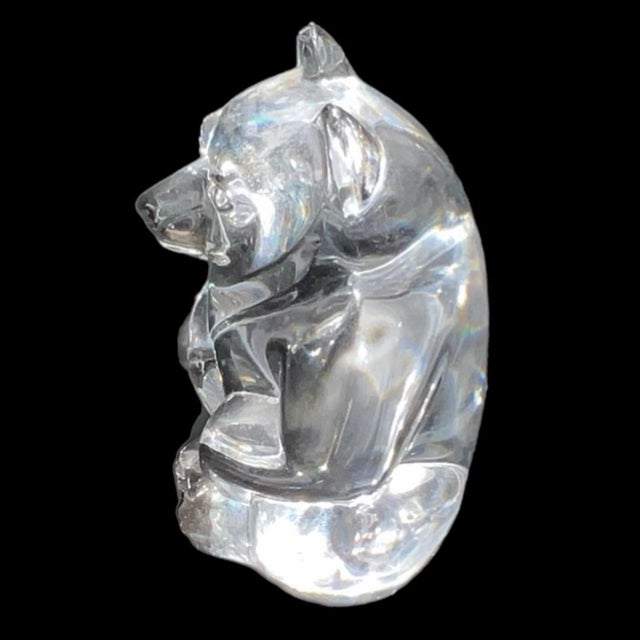 Contemporary Steuben Crystal Bear - Signed For Sale - Image 3 of 7