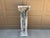 Gray Weathered Neoclassical Cast-Concrete Corinthian Garden Pedestal For Sale - Image 8 of 16