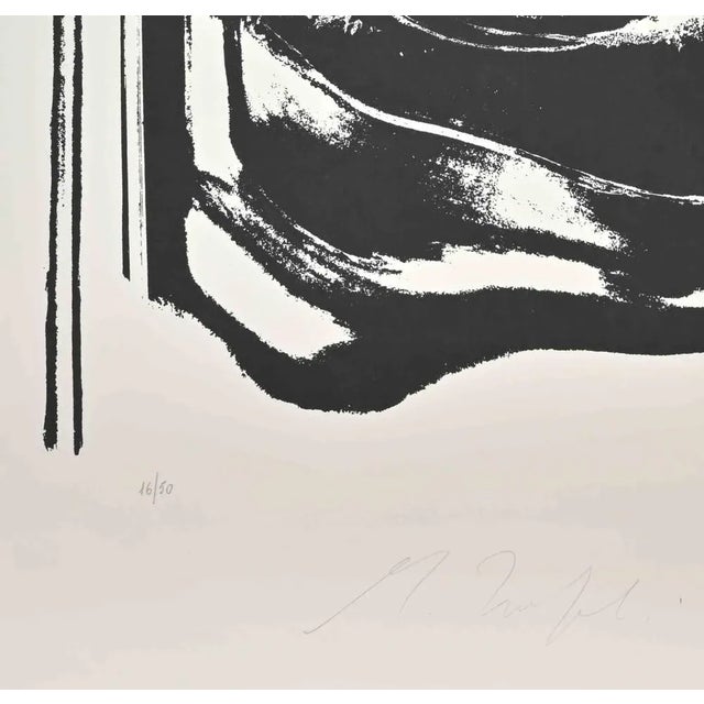 Composition is a Lithograph realized by Mino Trafeli in 1980s. Edition 16/50. Hand signed. Good conditions. Mino Trafeli...