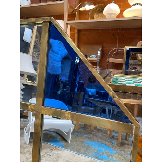 1970s 1970s Mid Century Modern Octagonal Oversize Wall Mirror For Sale - Image 5 of 8