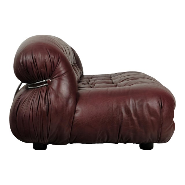 Mid-Century Modern Soriana 2-Seater Sofa in Brown Leather by Afra & Tobia Scarpa for Cassina, 1969 For Sale - Image 3 of 18