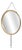 Viper Mirror by Corrado Corradi Dallacqua for Azucena, 1950s For Sale
