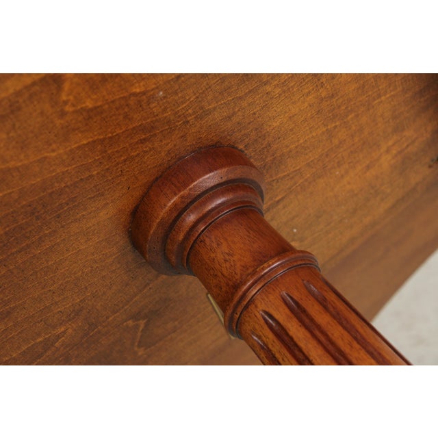 John Widdicomb Georgian Satinwood Gallery Top Lamp Table For Sale - Image 13 of 15