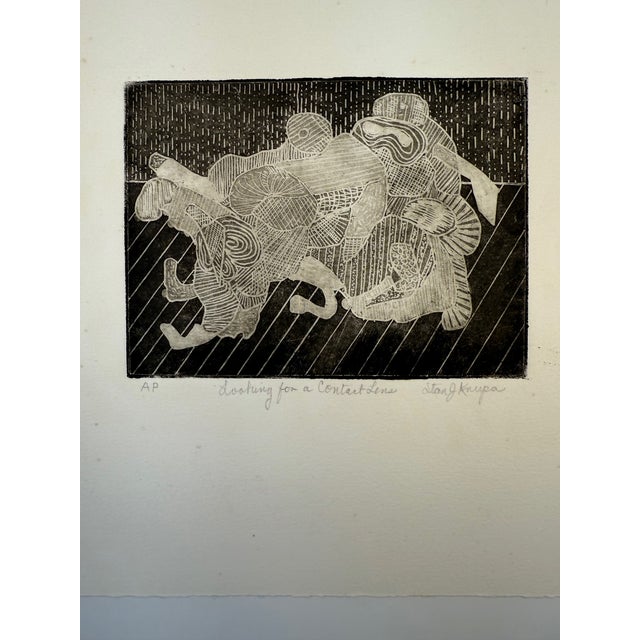 Artist: Stanley J. Krupa Title: Looking for a Contact Lens Medium: Artist Proof (A.P.) – Print on paper Stanley J. Krupa’s...