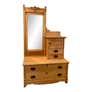 Maple Dresser With Mirror