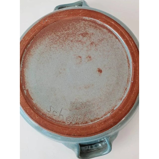 Mid-Century Scheier Signed Pottery Dish For Sale - Image 9 of 11