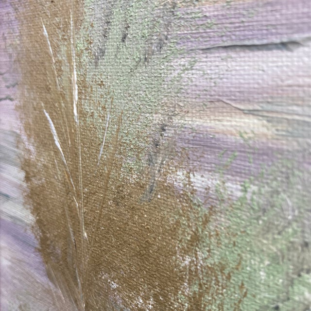 Mid-Century Modern Mid-Century Modern Impasto Desert Landscape Oil Painting Framed - California Western Art For Sale - Image 3 of 12