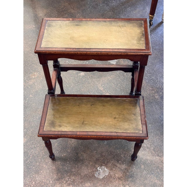 English 19th Century Mahogany Library Steps For Sale - Image 3 of 10