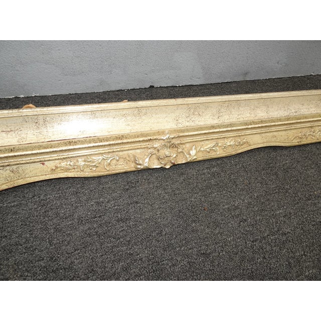 Vintage Large Oversized 69" Tall Silver French Country Picture Frame For Sale - Image 11 of 11