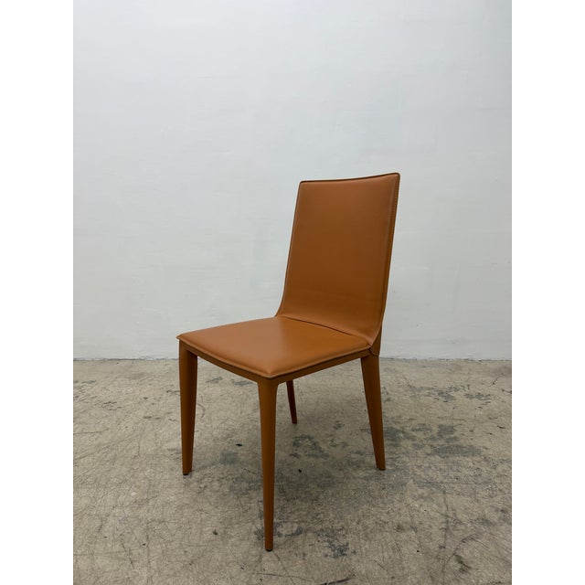 2000 - 2009 G.&r. Fauciglietti Latina High Back Leather Dining or Side Chair for Frag, Italy For Sale - Image 5 of 15