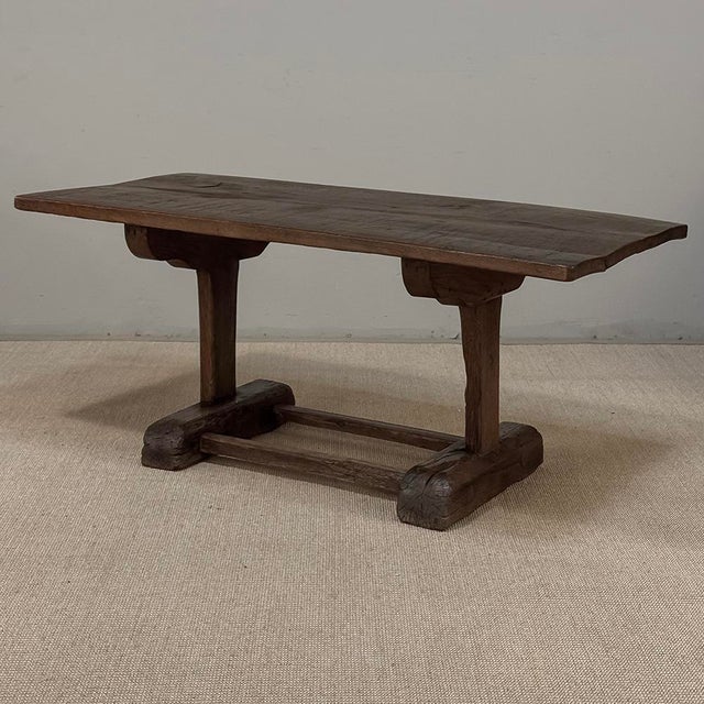 19th Century Rustic Solid Oak Coffee ~ Cocktail Table For Sale - Image 4 of 16