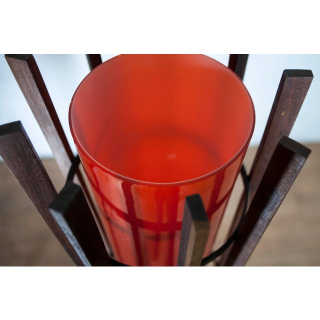 Mid-Century Murano Glass and Teak Floor Lamp from Vistosi, 1950s For Sale - Image 12 of 13