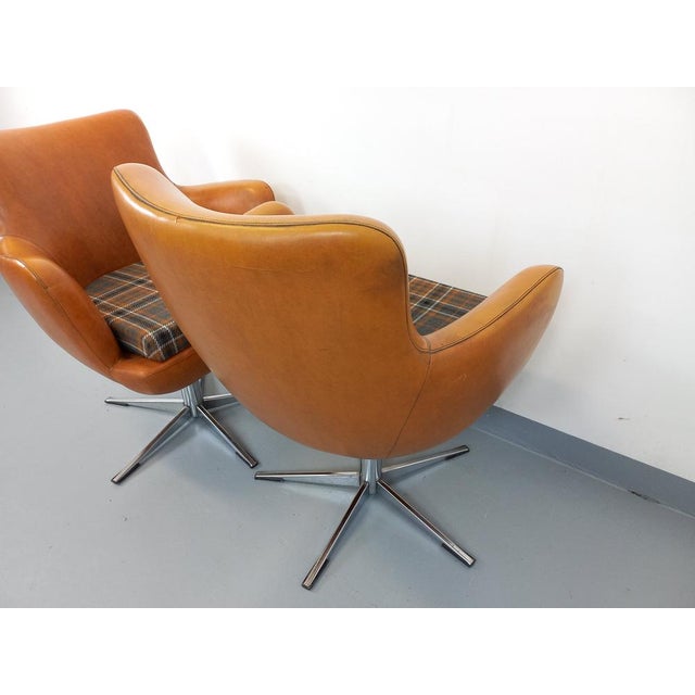 Set of Vintage Skai and Chrome Armchairs, 1970s For Sale - Image 14 of 18