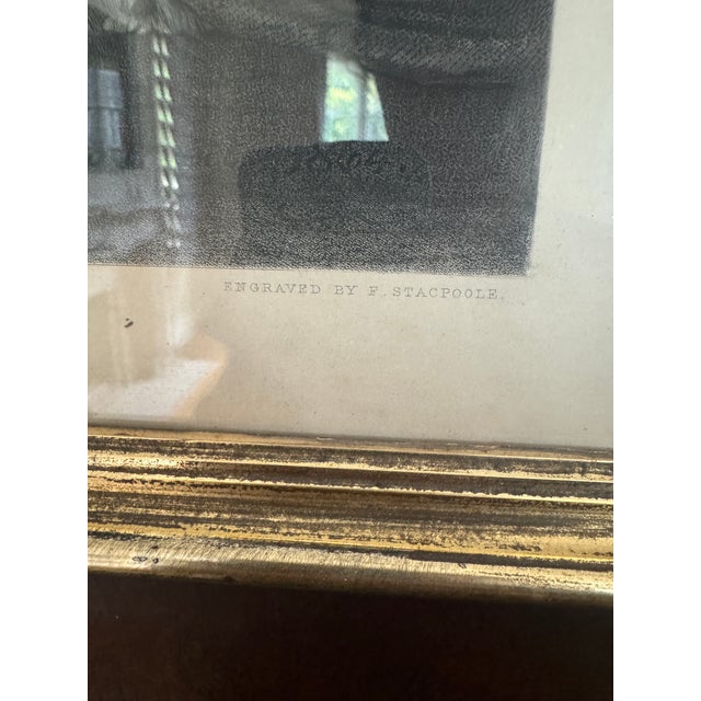 Victorian Mid 19th Century Rare Victorian Engraving of Queen Anne’s Drawing Room at St. James’s Palace, London, 1869 and Companion Frame of Attendance For Sale - Image 3 of 12
