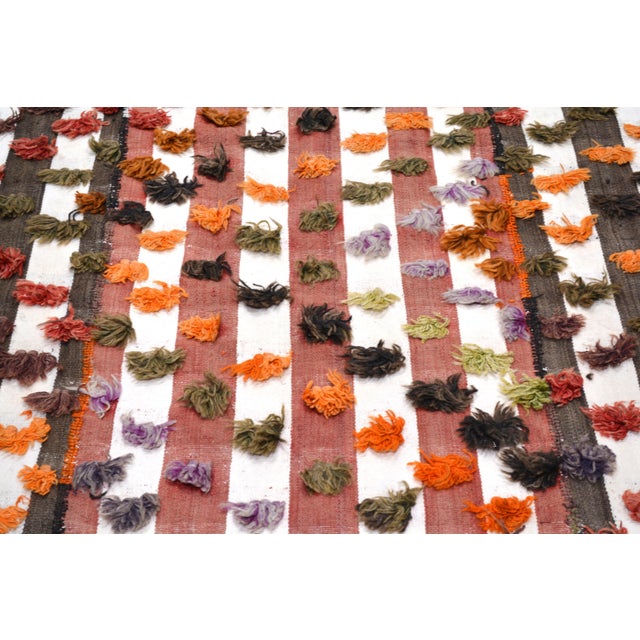 Textile Vintage Turkish Professional Hand Knotted Kilim, 5x10'10 For Sale - Image 7 of 7