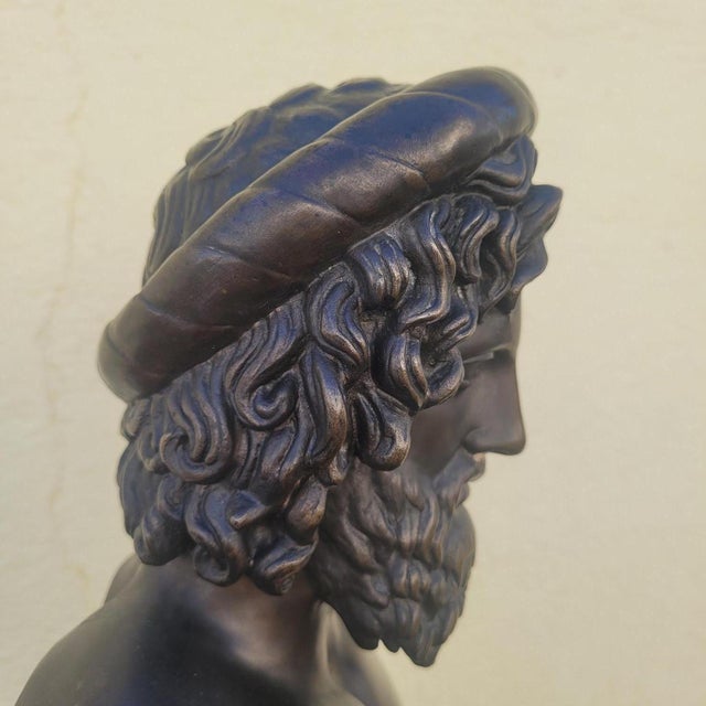 Aesculapius, 19th Century, Bronze & Marble For Sale - Image 14 of 18
