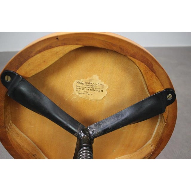 Vintage Adjustable Piano Stool by Tatra Furniture, Czechoslovakia, 1960 For Sale - Image 6 of 8