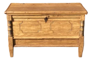 Pine Trunk or Blanket Chest, Germany