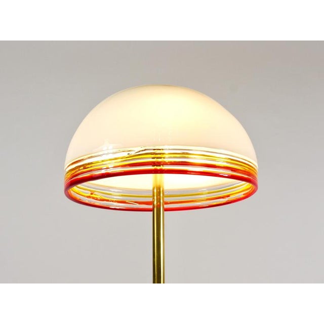Roberto Pamio Febo Floor Lamp in Marble, Brass & Murano Glass attributed to Leucos, Italy, 1970s For Sale - Image 3 of 18
