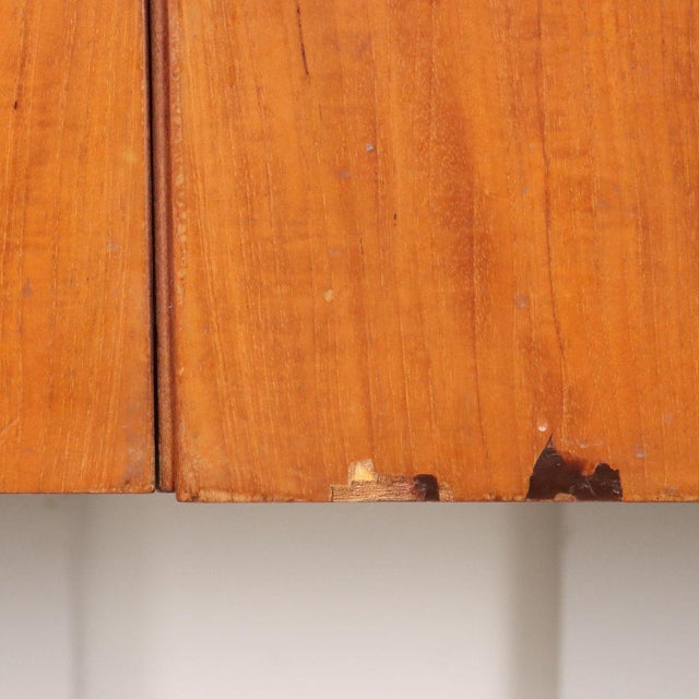 Brown Vintage Wall Units in Teak and Mahogany with Drawers, Italy, 1960s, Set of 2 For Sale - Image 8 of 14