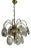 Murano Glass and Brass Chandelier by Vistosi, 1970s For Sale