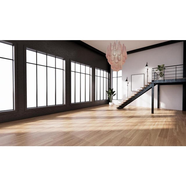 Glass Pink Petal Chandeliers, Murano, 1990s, Set of 2 For Sale - Image 12 of 15