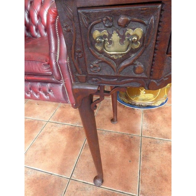 Antique Georgian Mahogany Side Table, 1740 For Sale - Image 11 of 14