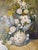 1980s Vintage Impressionist Floral Still Life Oil on Board Painting, Signed, Framed For Sale - Image 11 of 12