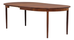 Extendable Round Teak Dining Table, 1960s